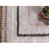 Bohemian Rectangles 160 x 230 cm Zymta Winter Carpet - Light Grey / Off White / Dark Grey / Light Beige
