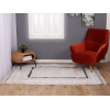 Bohemian Rectangles 160 x 230 cm Zymta Winter Carpet - Light Grey / Off White / Dark Grey / Light Beige