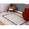Bohemian Rectangles 160 x 230 cm Zymta Winter Carpet - Light Grey / Off White / Dark Grey / Light Beige