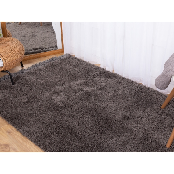 Bohemian Plain 200 x 300 Cm Zymta Winter Carpet - Dark Grey