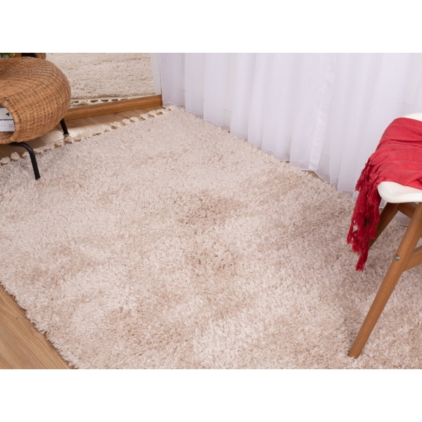 Bohemian Plain 200 x 300 Cm Zymta Winter Carpet - Light Beige