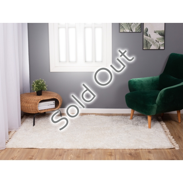 Bohemian Plain 160 x 230 Cm Zymta Winter Carpet - Off White