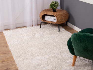 Bohemian Plain 120 x 180 Cm Zymta Winter Carpet - Off White