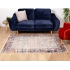 Rome Chaos 200 x 300 cm Zymta Winter Carpet - Light Beige / Salmon / Navy Blue / Grey