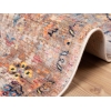 Rome Clutter 120 x 180 cm Zymta Winter Carpet - Light Brown / Navy Blue / Salmon / Yellow