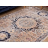 Rome Oldie 160 x 240 cm Zymta Winter Carpet - Navy Blue / Light Beige / Terracotta / Blue