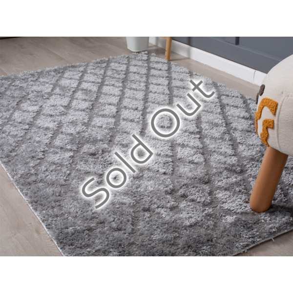 Bella Lozitta 120 x 180 cm Zymta Winter Carpet - Stone / Dark Grey