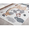 Comfy Happy Animals 160 x 230 cm Zymta Winter Carpet - Off White / Grey / Green / Yellow