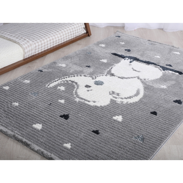 Comfy Dumbo 80 x 150 cm Zymta Winter Carpet - Grey / Off White / Green / Navy Blue