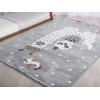Comfy Lama 120 x 180 cm Zymta Winter Carpet - Grey / Off White / Green / Brown