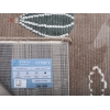 Comfy Sky Balloons 120 x 180 cm Zymta Winter Carpet - Light Brown / Off White / Green / Salmon