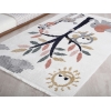 Comfy Wildlife 160 x 230 cm Zymta Winter Carpet - Off White / Grey / Green / Salmon