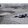 Comfy World Map 80 x 150 cm Zymta Winter Carpet - Sage Green / Grey / Off White / Navy Bllue