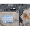 Comfy World Map 160 x 230 cm Zymta Winter Carpet - Sage Green / Grey / Off White / Navy Bllue