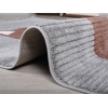 Comfy Fox 80 x 150 cm Zymta Winter Carpet - Terracotta / Grey / Off White / Green
