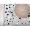 Comfy Mini Stars 160 x 230 cm Zymta Winter Carpet - Grey / Off White / Navy Blue / Petrol Green