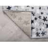Comfy Mini Stars 80 x 150 cm Zymta Winter Carpet - Grey / Off White / Navy Blue / Petrol Green