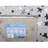 Comfy Mini Stars 120 x 180 cm Zymta Winter Carpet - Grey / Off White / Navy Blue / Petrol Green