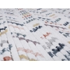 Comfy Lilo 120 x 180 cm Zymta Winter Carpet - Off White / Grey / Green / Yellow