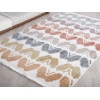 Comfy Butterflies 120 x 180 cm Zymta Winter Carpet - Off White / Brown / Green / Terracotta
