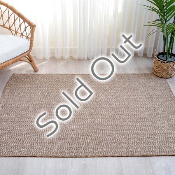 Owen Caramel 120 x 180 cm Jute Decorative Rug Natural - Beige / Brown