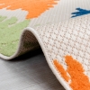 Madagascar Flo 200 x 300 cm Zymta Decorative Carpet - Orange / Beige / Turquoise / Navy Blue