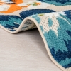 Madagascar Pansy 160 x 230 cm Zymta Decorative Carpet - Green / White / Beige / Orange