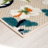 Madagascar Pansy 160 x 230 cm Zymta Decorative Carpet - Green / White / Beige / Orange