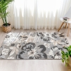 Madagascar Pansy 120 x 180 cm Zymta Decorative Carpet - Grey / White / Beige / Anthracite