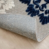 Madagascar Fern 80 x 300 cm Zymta Decorative Carpet - Grey / White / Navy Blue / Beige