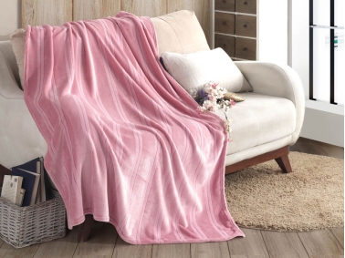 1 Piece Venus BS 08 Double Layered Double Wellsoft Blanket 220 x 240 cm - Pink