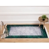 Mosta Carpet Design Decorative Rectangles 160 x 230 cm - Dark Green / Green / Grey