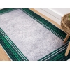 Mosta Carpet Design Decorative Rectangles 160 x 230 cm - Dark Green / Green / Grey