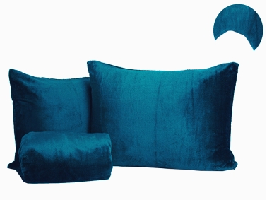 2 Pieces Welsoft Single Bed Sheet Set 120 x 200 cm + 30 cm - Petrol Blue