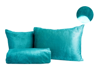 2 Pieces Welsoft Single Bed Sheet Set 120 x 200 cm + 30 cm - Petrol Green 