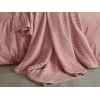 1 Piece Washed Waffle Double Bedspread 220 x 230 cm - Light Pink