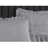5 Pieces Feranta Cotton Double Duvet Cover Set 200 x 220 cm - Light Grey