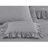 4 Pieces Feranta Cotton Single Duvet Cover Set 160 x 220 cm - Light Grey