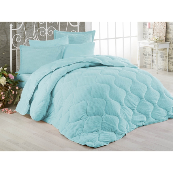 Boss Double Bedspread 260 x 240 cm ( 300 GSM ) - Turquoise