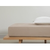Plain Cotton king Bed Sheet 180 x 200 Cm - Coffee Foam