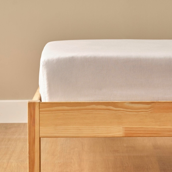 240 x 260 cm Basic Cotton Ranforce Double Bed Sheet - White