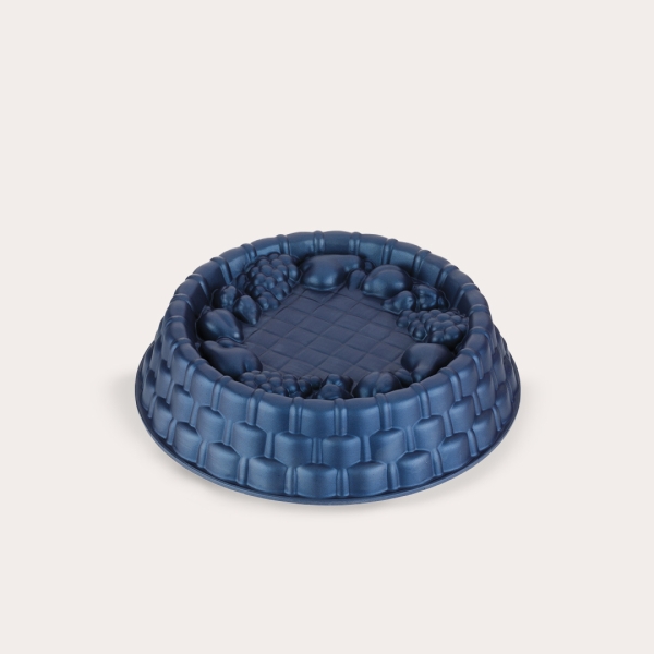Confetti Cast Granite Fruit Pie Mold 25 x 6 Cm - Dark Blue