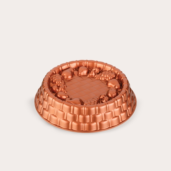 Confetti Cast Granite Fruit Pie Mold 25 x 6 Cm - Bronze