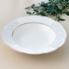 53 Pieces Olympos Inci Bone Dinner Set - Multicolor