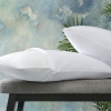 2 Pieces MicroFit Liquid Proof Pillow Protector Set 50 x 70 cm - White