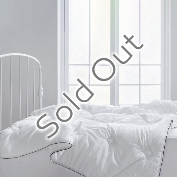 Quallofil Microfiber Single Quilt 155 x 215 cm ( 300 gr/m2 ) - White / Black