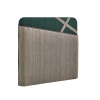 Lupo Headboard 120 cm - Beige / Dark Green