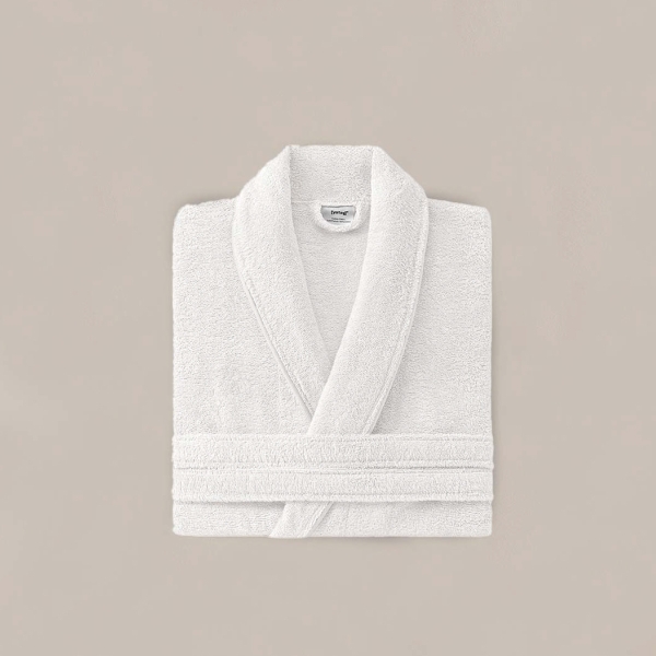 Essentials Cotton Bathrobe L/XL - Ecru