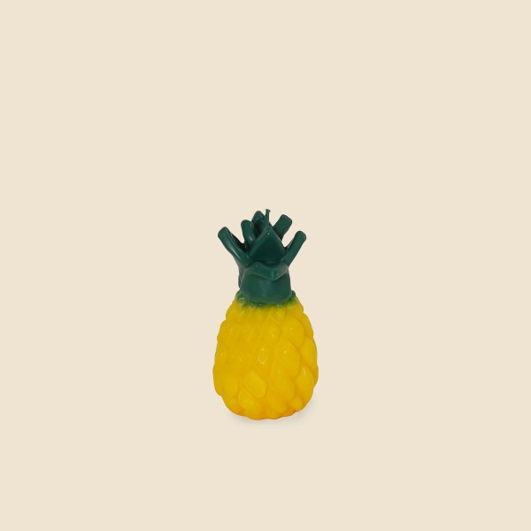 Tutti Frutti Pineapple Shaped Candle 9.5 x 6 cm - Yellow