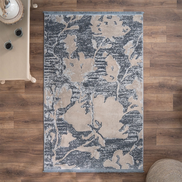 Paris Livik 160 x 230 cm Zymta Winter Carpet - Grey / Beige
